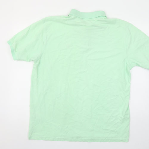 GANT Men's Green 3XL Cotton Short Sleeve Polo Shirt