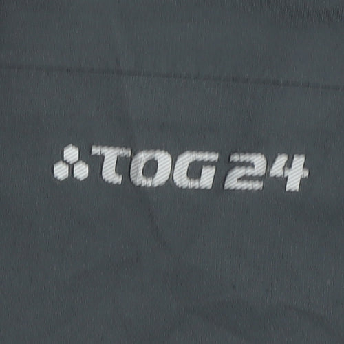 TOG24 Women's Grey Waterproof Hooded Rain Coat Jacket Size 12