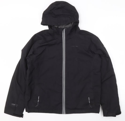 Craghoppers Boys Black Waterproof Hooded Rain Coat Jacket 11-12 Years