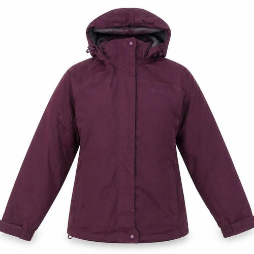 Hi Gear Womens Purple Waterproof Hooded Parka Jacket Size 12