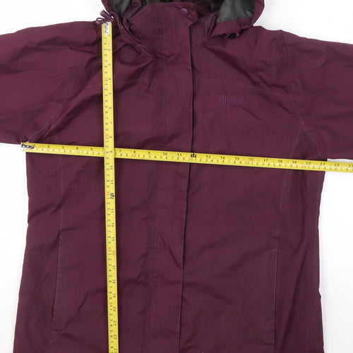 Hi Gear Womens Purple Waterproof Hooded Parka Jacket Size 12