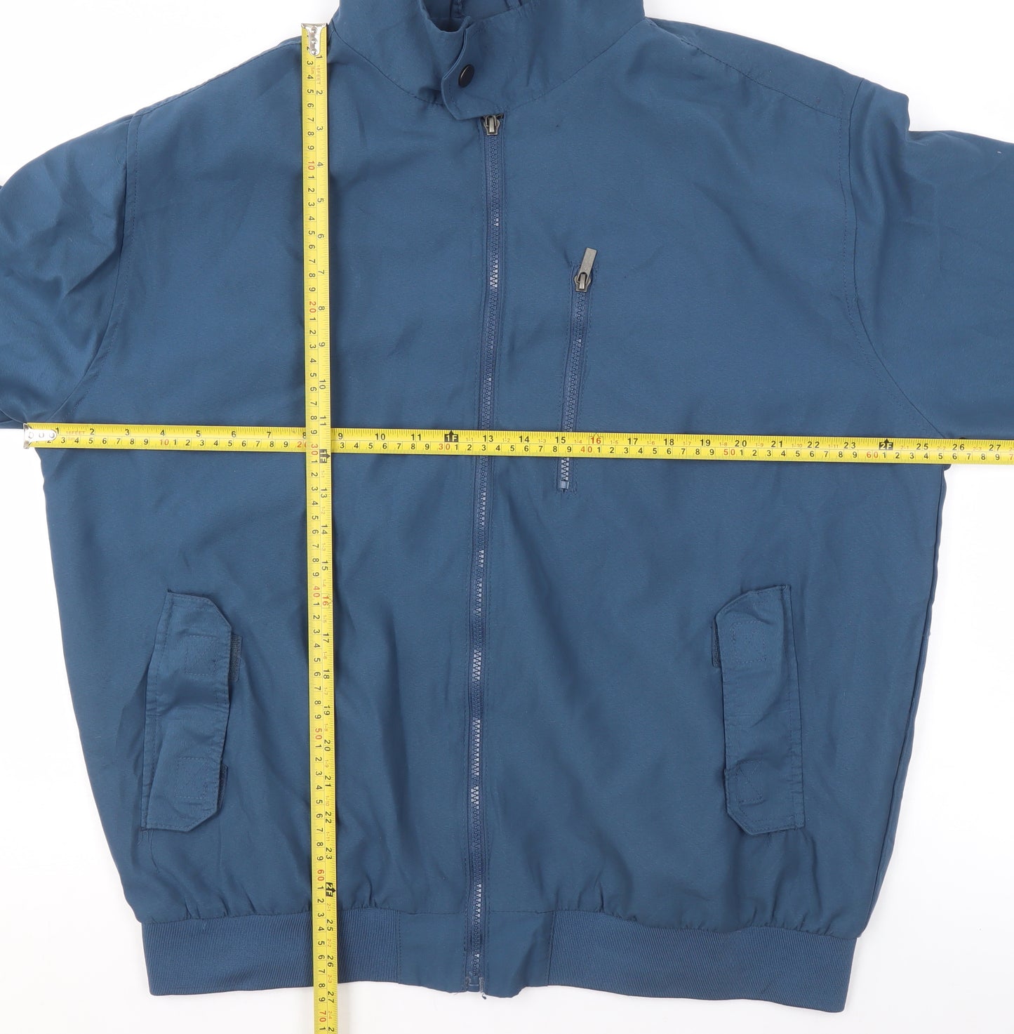 Atlas For Men Blue L Men's Outdoor Full Zip Bomber Jacket