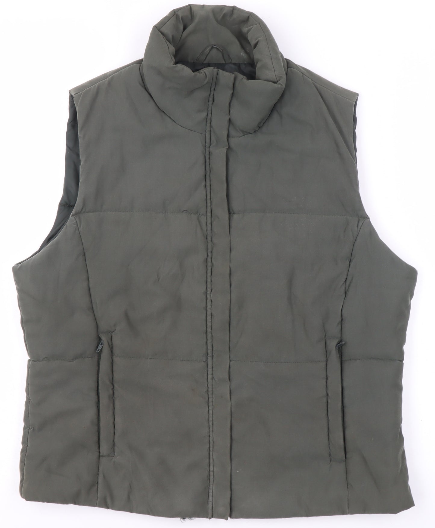 Moto Jeanswear Women's Green Padded Puffer Waistcoat Size 12