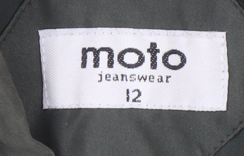 Moto Jeanswear Women's Green Padded Puffer Waistcoat Size 12