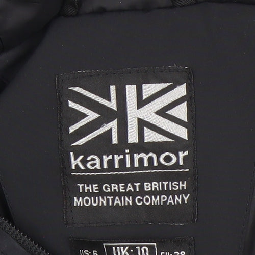 Karrimor Womens Black Long Hooded Parka Coat Size 10