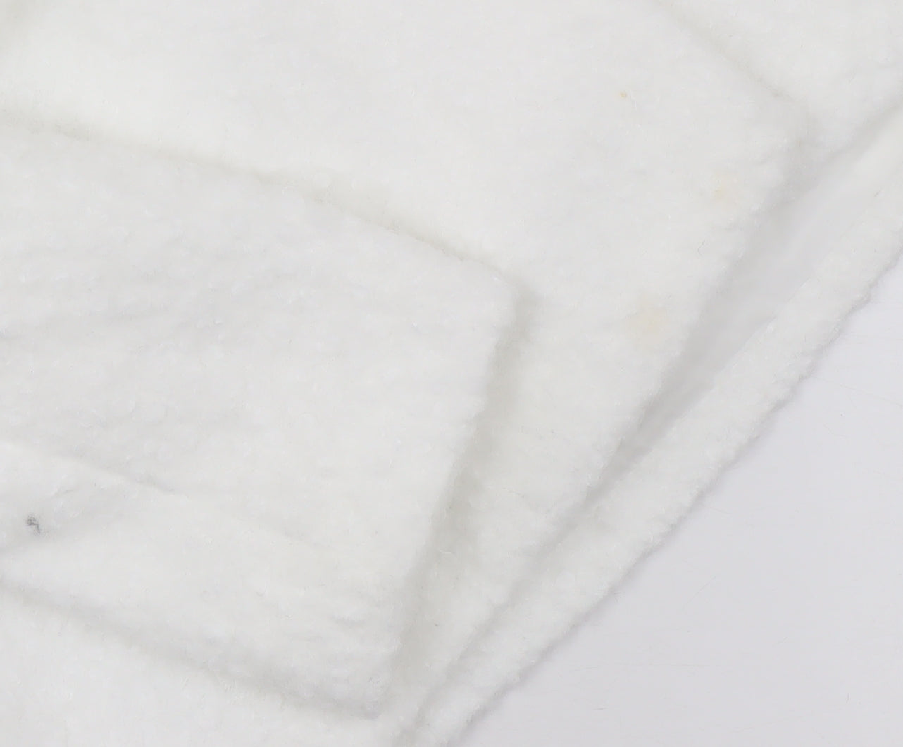 PrettyLittleThing Women’s White Polyester Mid-Length Coat Size 4