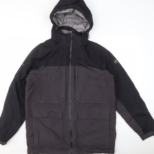 Trespass Men's Black TP50 Waterproof Hooded Parka Jacket Size S