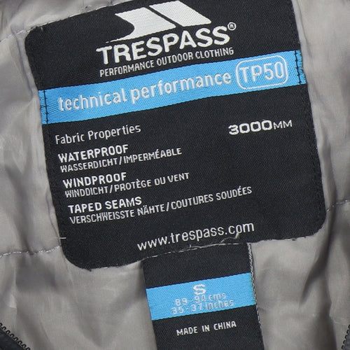 Trespass Men's Black TP50 Waterproof Hooded Parka Jacket Size S