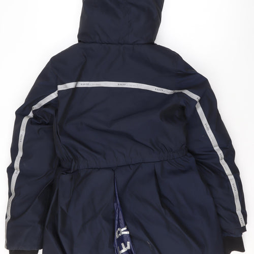 Ted Baker Girls Blue Hooded Puffer Coat Age 12 Years Winter Jacket