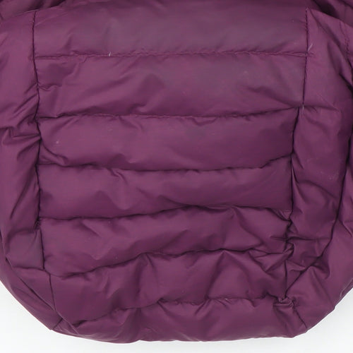 Mountain Ridge Womens Purple Size 14 Quilted Hooded Puffer Jacket