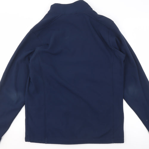 Killer Whale Men's Blue Softshell Jacket M Water Resistant Outdoor Zip