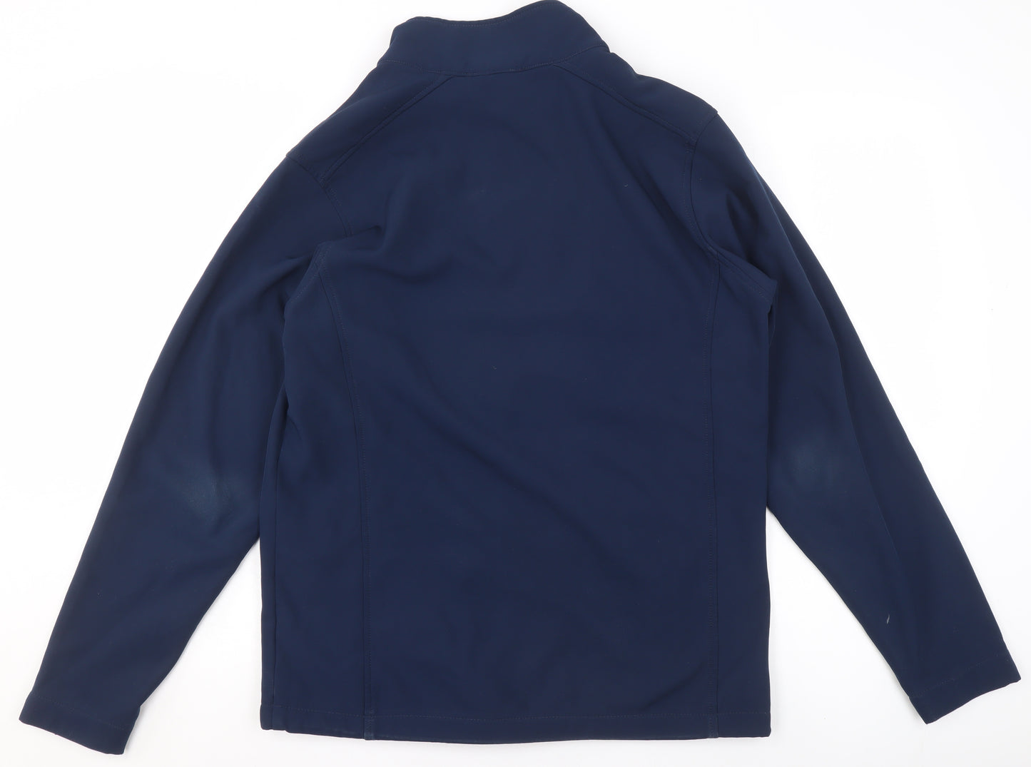 Killer Whale Men's Blue Softshell Jacket M Water Resistant Outdoor Zip