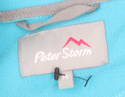 Peter Storm Women's Blue 1/2 Zip Fleece Pullover Size 14