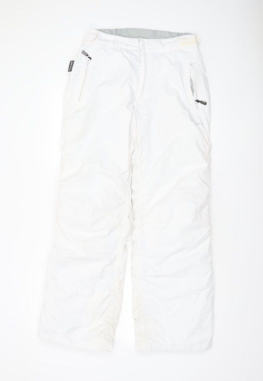 5.10.15 Snow Backswing Women's White Size 12 Insulated Snow Pants