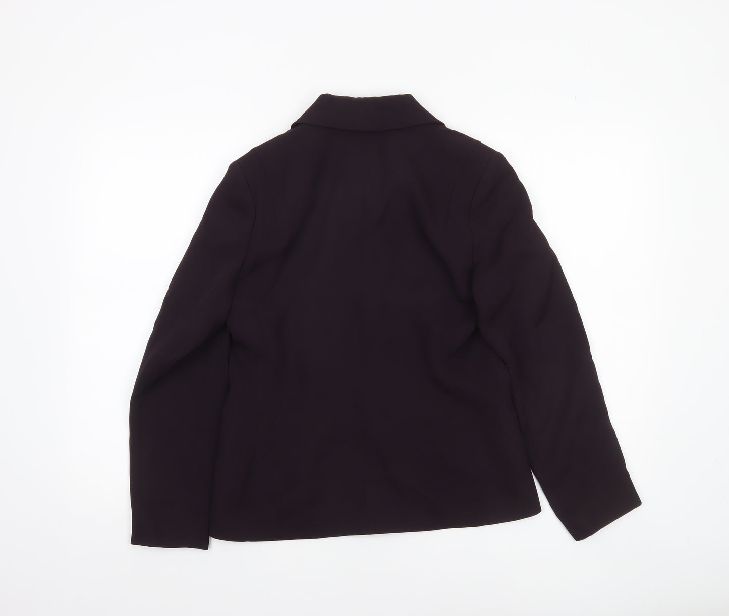 Linea Petite Women's Purple Suit Jacket Size 8 Triacetate Blend