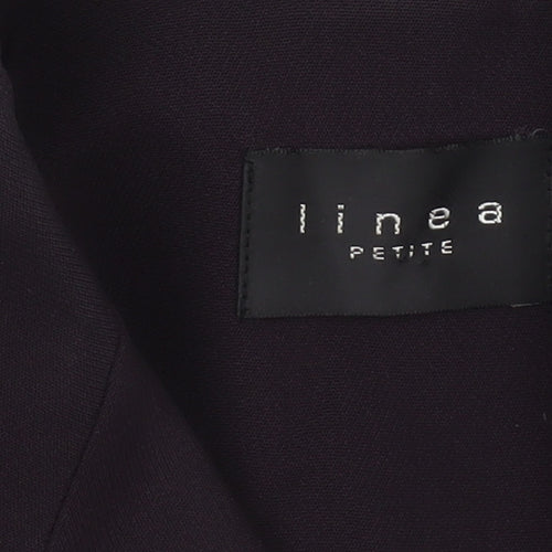 Linea Petite Women's Purple Suit Jacket Size 8 Triacetate Blend