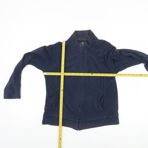 Dunnes Women's Blue Fleece Full Zip Jacket Size 10