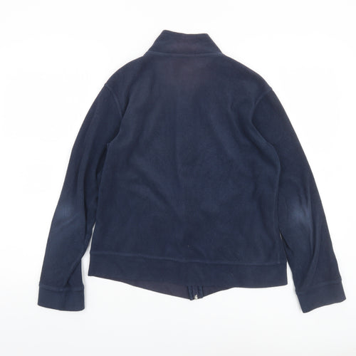 Dunnes Women's Blue Fleece Full Zip Jacket Size 10