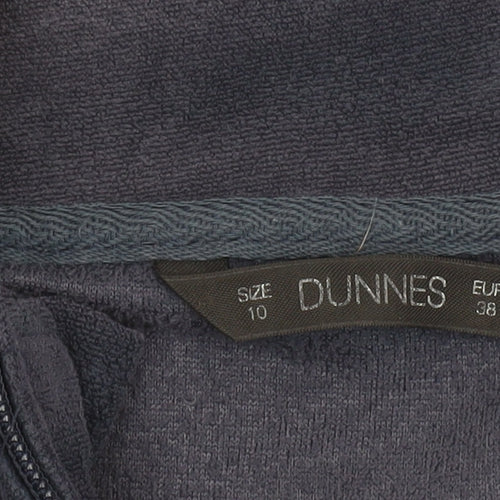 Dunnes Women's Blue Fleece Full Zip Jacket Size 10