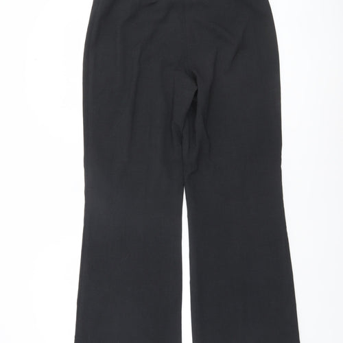 Marks and Spencer Women's Black Straight Leg Trousers Size 10