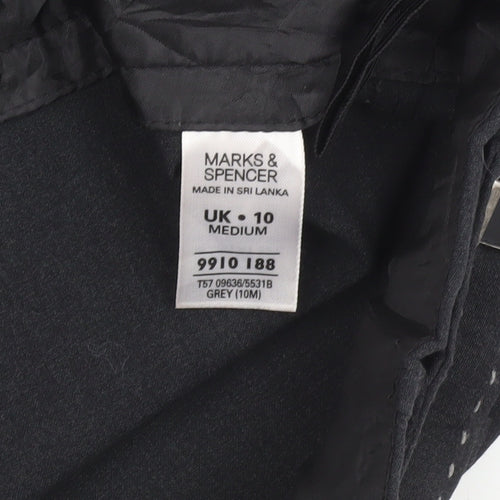 Marks and Spencer Women's Black Straight Leg Trousers Size 10