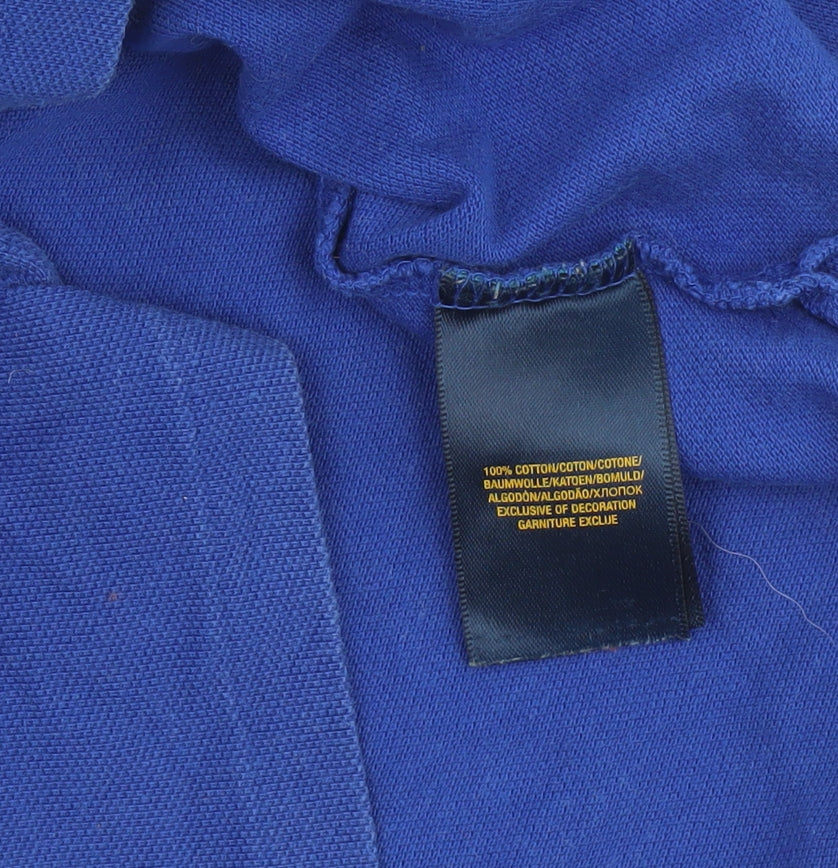 Ralph Lauren Boys Blue 8 Years Polo Shirt Short Sleeve Cotton