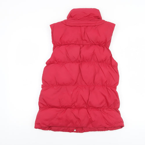 Lonsdale Women Red Padded Puffer Waistcoat Size S