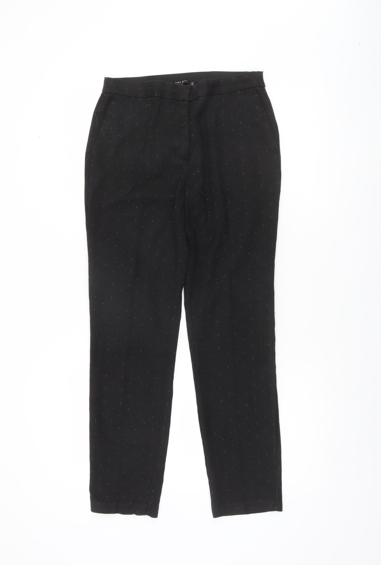 Zara Basic Women’s Black Slim Tapered Trousers Size M