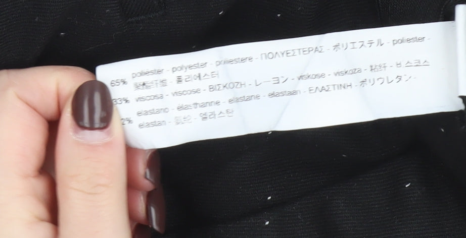 Zara Basic Women’s Black Slim Tapered Trousers Size M