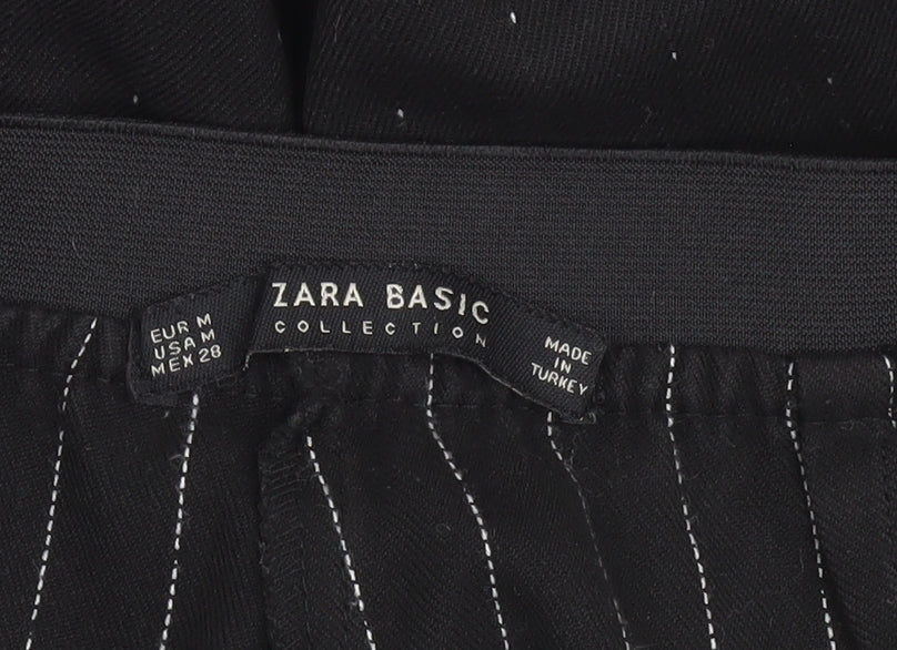 Zara Basic Women’s Black Slim Tapered Trousers Size M