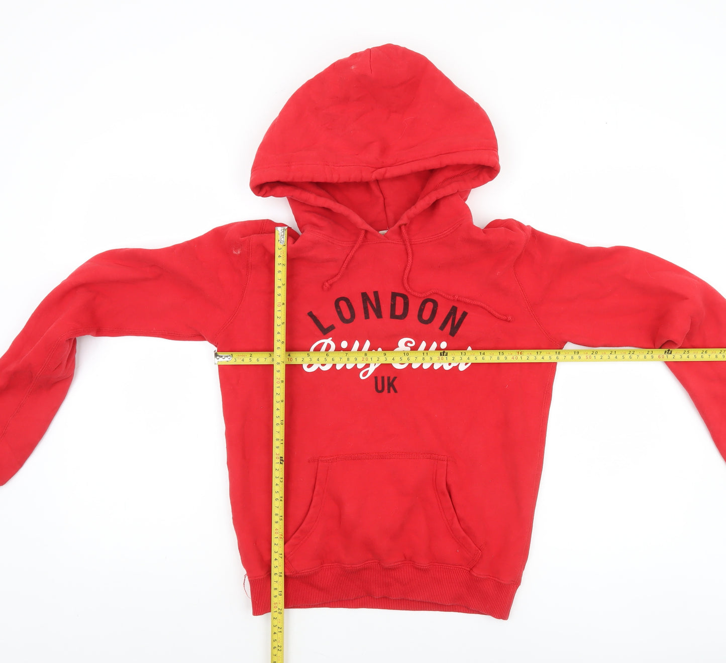 Billy Elliot London Red Hoodie Womens Small Pullover Cotton Blend