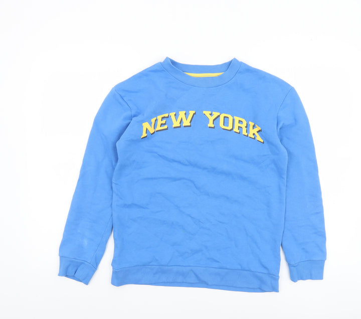 Marks and Spencer Boys Blue New York Sweatshirt 12-13 Years Pullover