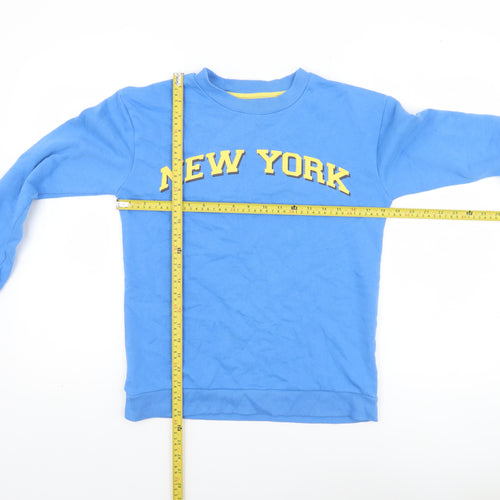 Marks and Spencer Boys Blue New York Sweatshirt 12-13 Years Pullover