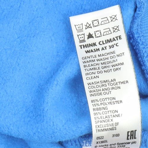 Marks and Spencer Boys Blue New York Sweatshirt 12-13 Years Pullover