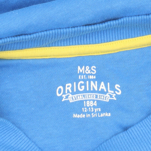 Marks and Spencer Boys Blue New York Sweatshirt 12-13 Years Pullover