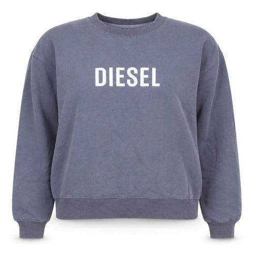 Diesel Women's Blue Crew Neck Pullover Sweatshirt Size S