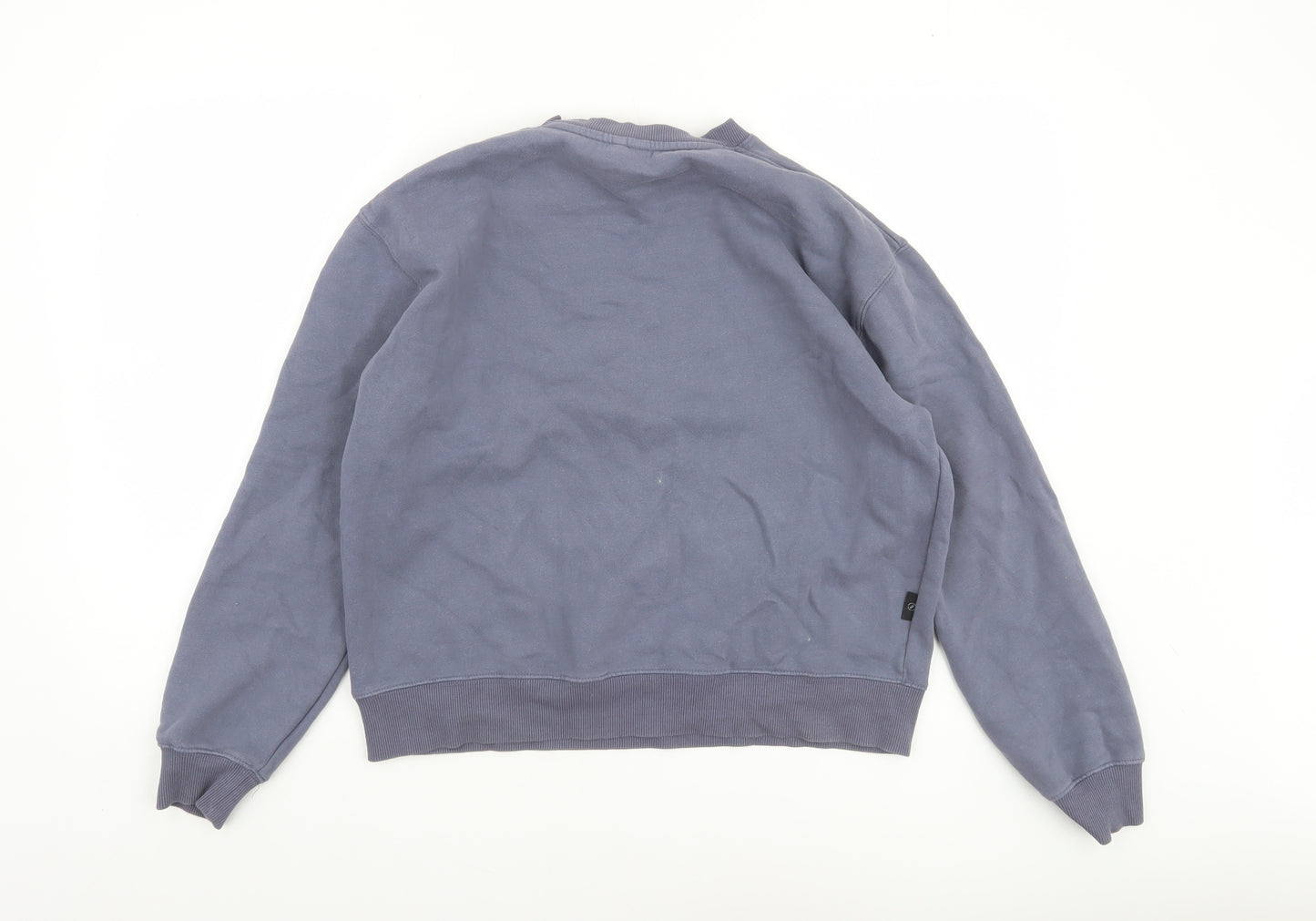 Diesel Women's Blue Crew Neck Pullover Sweatshirt Size S