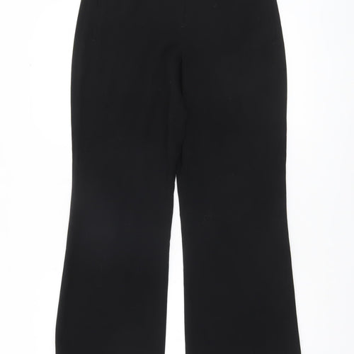 Next Women Black Size 8 Regular Straight Leg Dress Pants