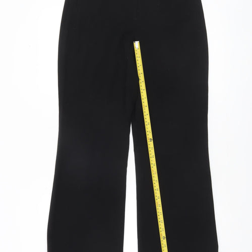 Next Women Black Size 8 Regular Straight Leg Dress Pants