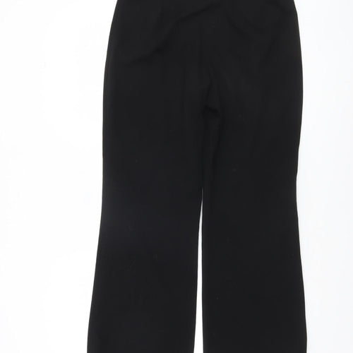 Next Women Black Size 8 Regular Straight Leg Dress Pants