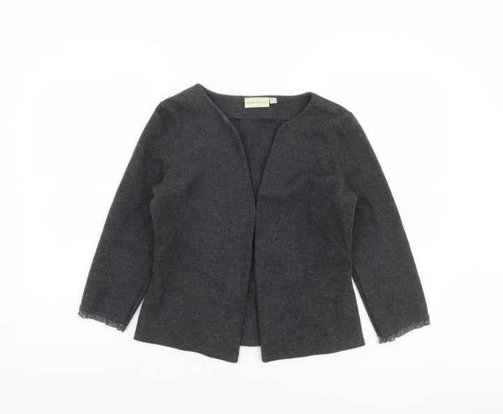 River Island Women’s Grey Cotton Acrylic Cardigan UK 10