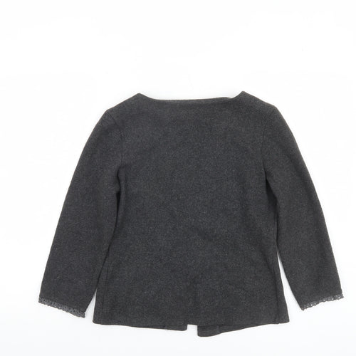River Island Women’s Grey Cotton Acrylic Cardigan UK 10
