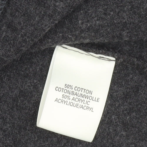 River Island Women’s Grey Cotton Acrylic Cardigan UK 10