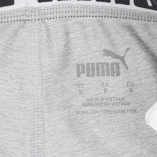 Puma Women's Grey Small Leggings with Elastic Waistband