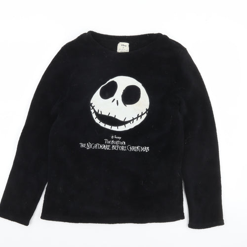 Disney Women’s Black XS Fleece Nightshirt Jack Skellington The Nightmare Before Christmas