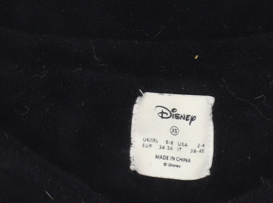 Disney Women’s Black XS Fleece Nightshirt Jack Skellington The Nightmare Before Christmas