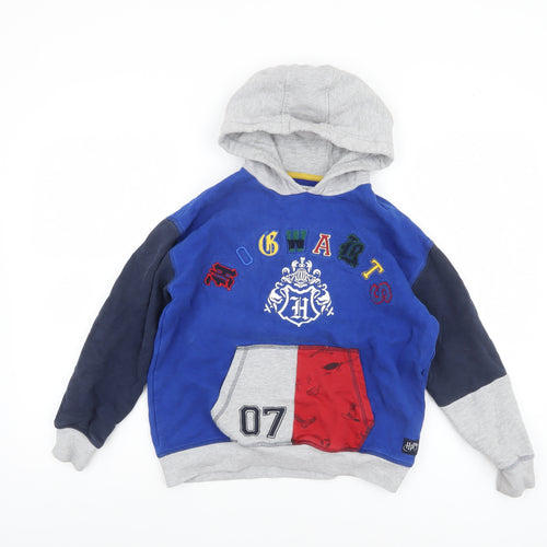 Marks and Spencer Boys Blue Harry Potter Hogwarts Pullover Hoodie 10-11 Years