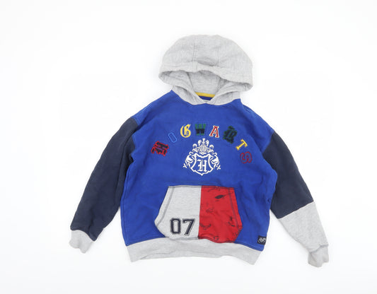 Marks and Spencer Boys Blue Harry Potter Hogwarts Pullover Hoodie 10-11 Years