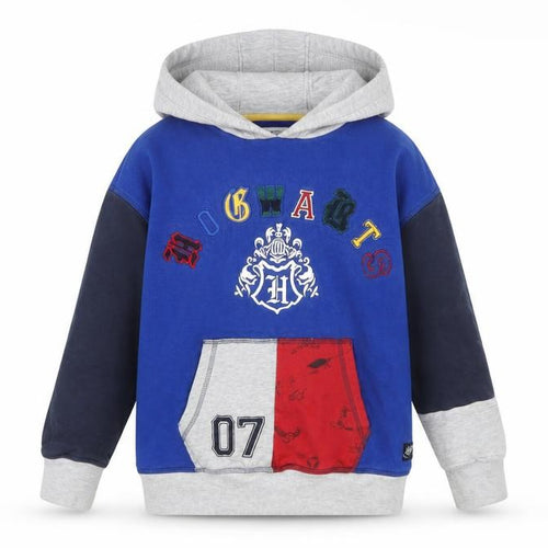 Marks and Spencer Boys Blue Harry Potter Hogwarts Pullover Hoodie 10-11 Years