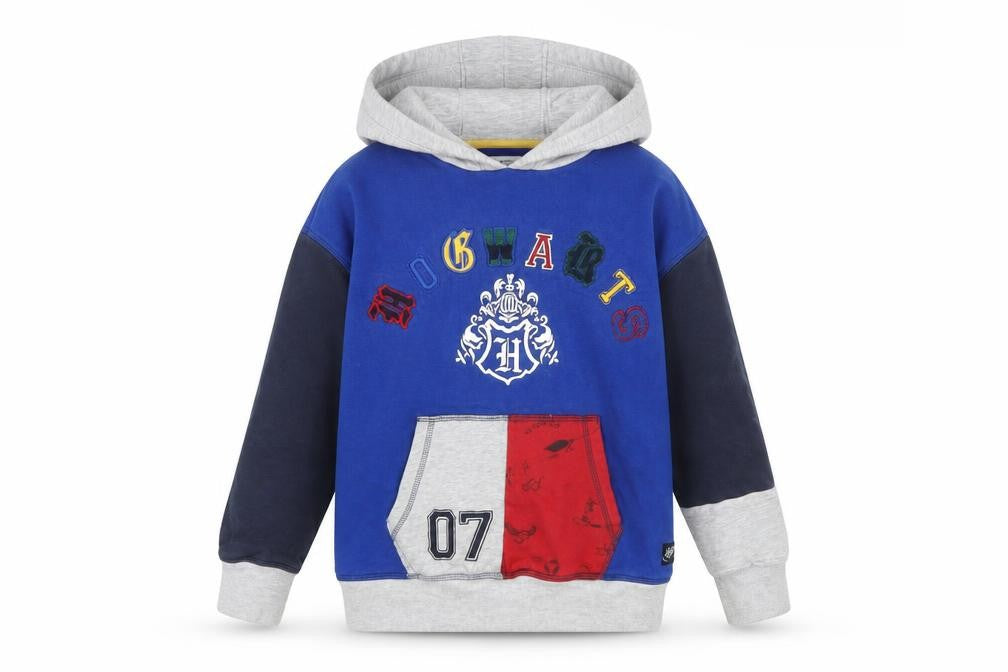 Marks and Spencer Boys Blue Harry Potter Hogwarts Pullover Hoodie 10-11 Years